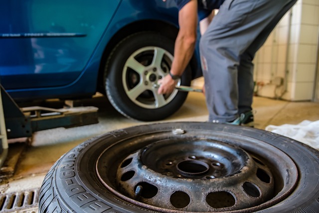 Changing tire